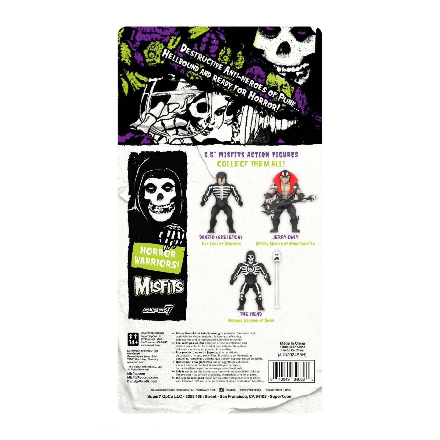 Misfits Vintage Collection Skeleton Danzig (Evil Lord of Darkness)