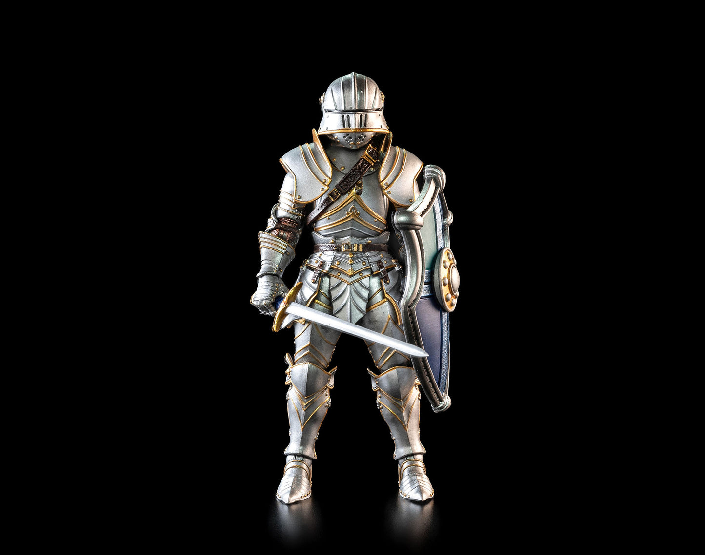 Mythic Legions - Ashes of Agbendor Blue Shield Soldier (Deluxe Knight Builder Kit 3) Action Figure