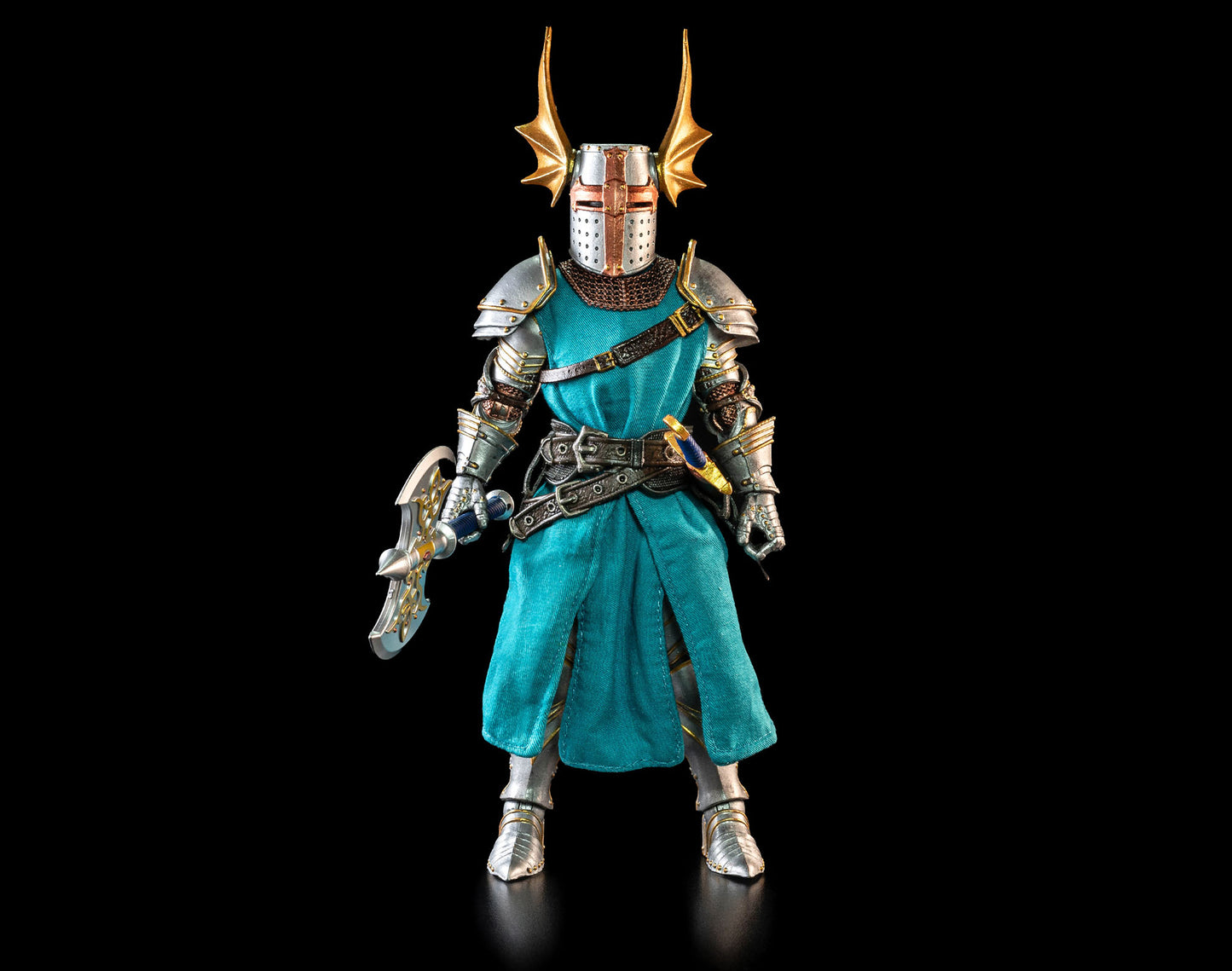 Mythic Legions - Ashes of Agbendor Blue Shield Soldier (Deluxe Knight Builder Kit 3) Action Figure