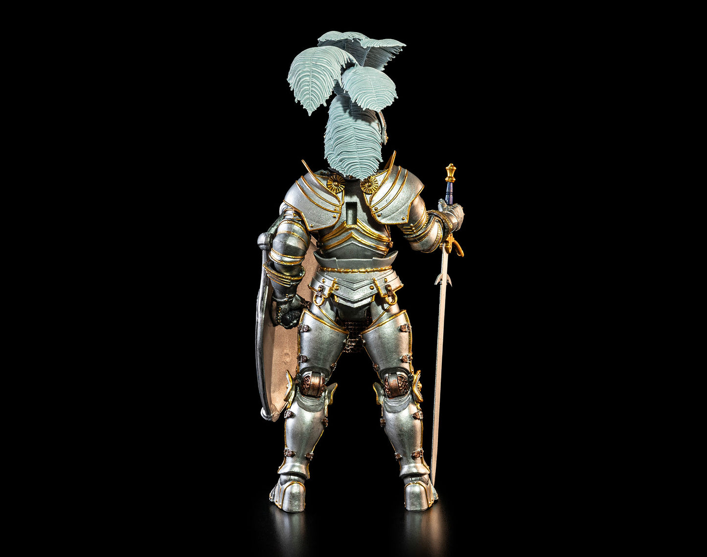 Mythic Legions - Ashes of Agbendor Blue Shield Soldier (Deluxe Knight Builder Kit 3) Action Figure