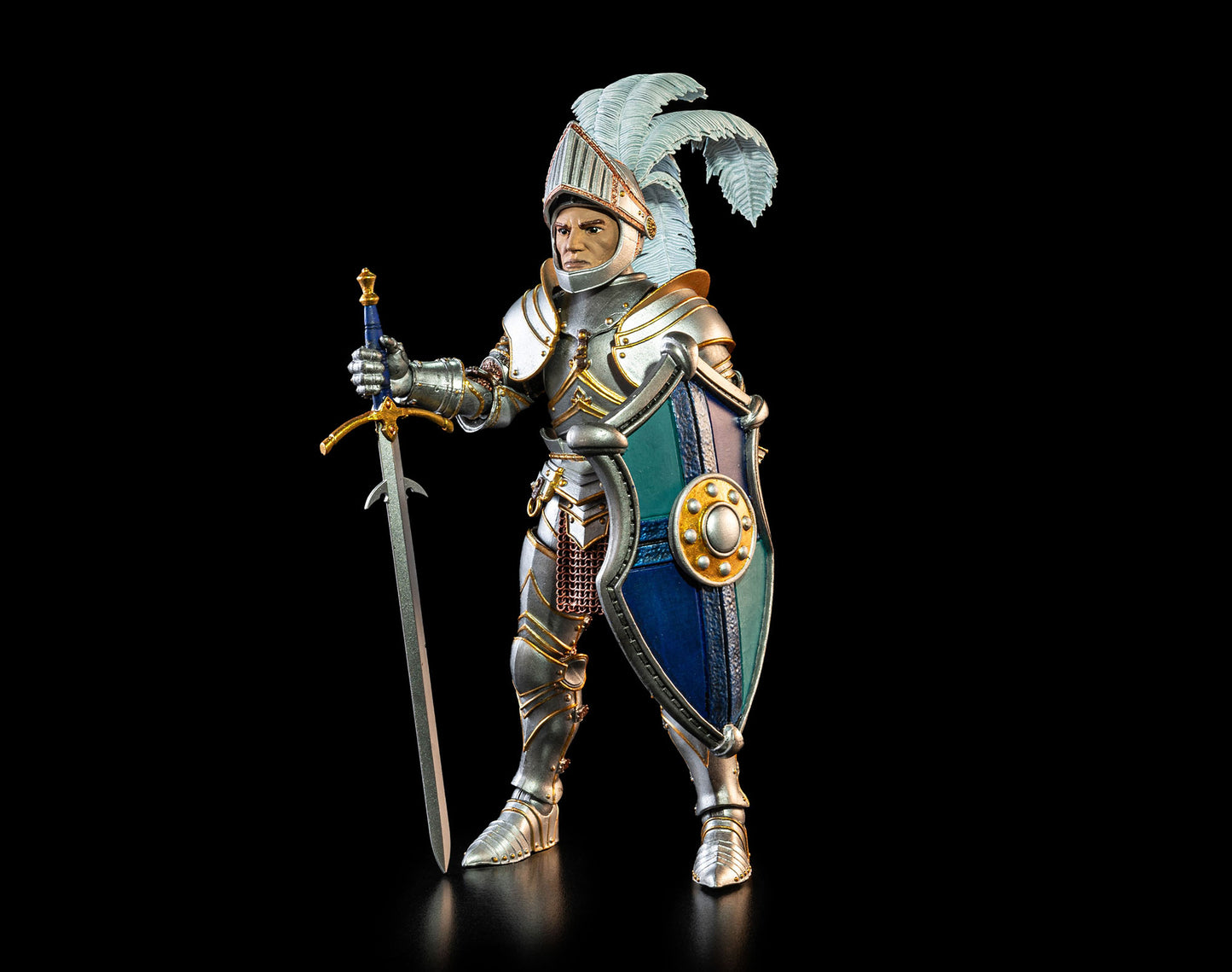 Mythic Legions - Ashes of Agbendor Blue Shield Soldier (Deluxe Knight Builder Kit 3) Action Figure