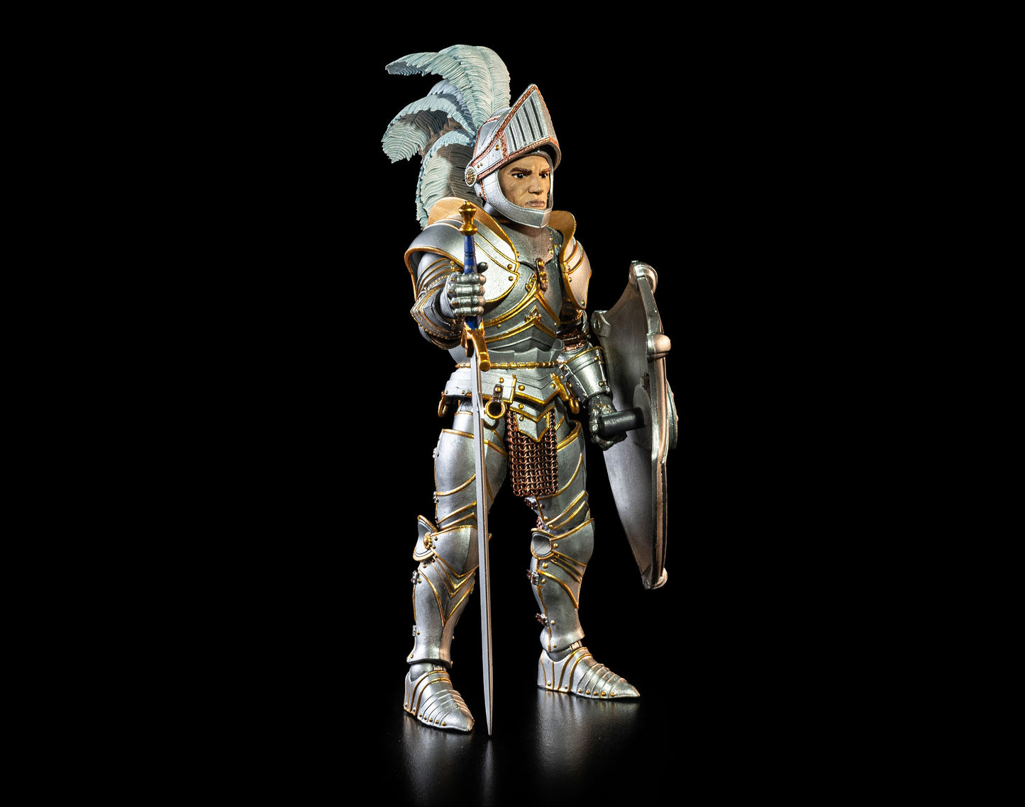 Mythic Legions - Ashes of Agbendor Blue Shield Soldier (Deluxe Knight Builder Kit 3) Action Figure