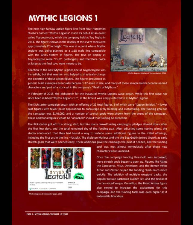 Mythic Legions: The First 10 Years Deluxe Hardcover Book